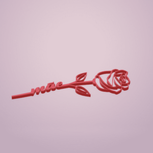 Uma linda rosa para mãe - Vermelho